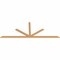 Ekena Millwork Saratoga Timber Gable Bracket, Western Red Cedar, 108"W x 40"H x 1 1/2"D x 3 1/2"F, 9/12 Pitch GBW108X40X0204SAR00SWR - alternate 5